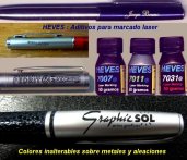 pen engraved with Heves products